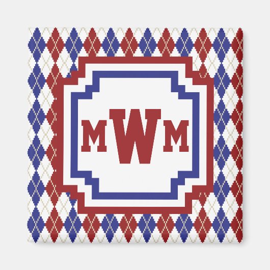 Americana Argyle Magnet Magneet (Voorkant)