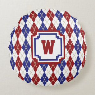 Americana Argyle Rond Kussen