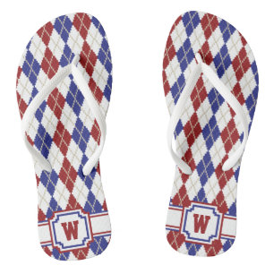 Americana Argyle Slippers Teenslippers