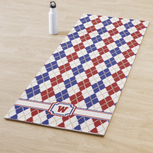 Americana Argyle Yoga Mat