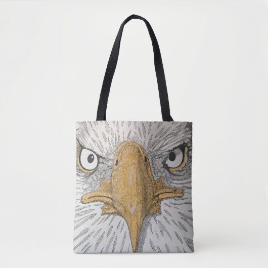 Americana Eagle Face Canvas tas (Voorkant)