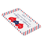 Americana Harten Bruiloft Save the Date Magneet (Rechterzijde)