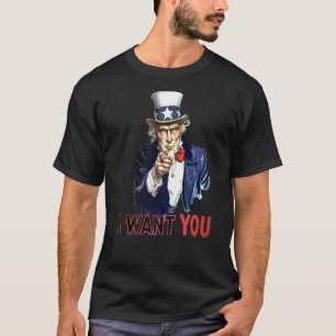 Americana Ik wil je oom Sam Fun T-shirt