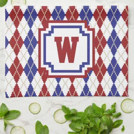 Américana Jacquard Serviette de cuisine (Plié)
