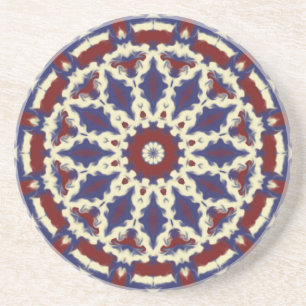 Americana Kaleidoscoop Zandsteen Onderzetter