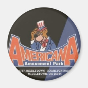 Americana Lesourdesville Amusement Park Monroe OH Magneet