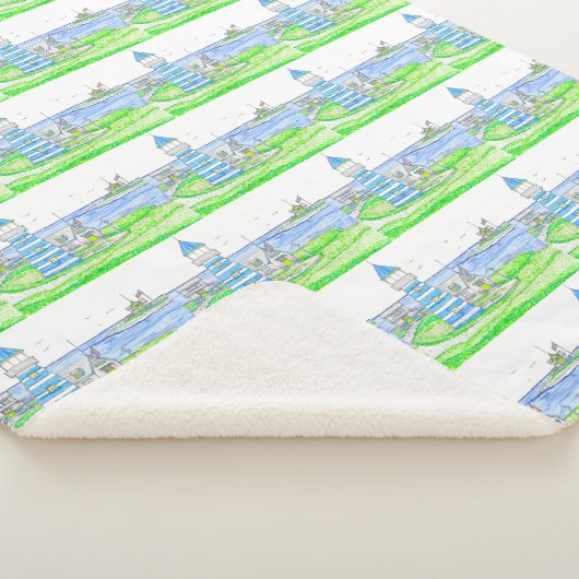 Americana Lighthouse Grande couverture Sherpa (3/4)