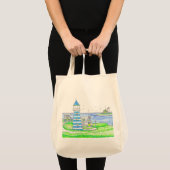 Americana Lighthouse Medium Canvas tas (Voorkant (product))
