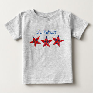 Americana Li'l Patriot Bandana Stars Baby T-shirt