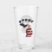 Americana Michigan Poppy Personalize Glas (Voorkant)