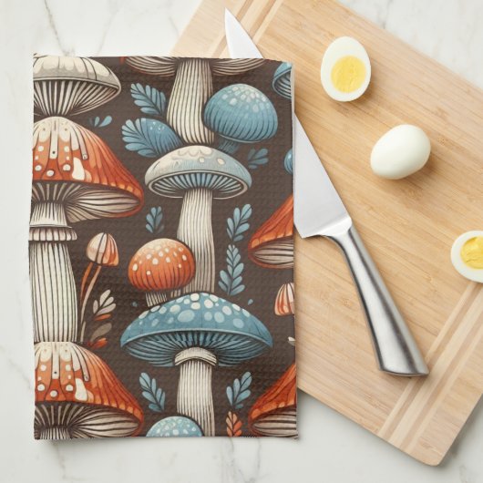 Americana Mushrooms Theedoek (Quarter Fold)