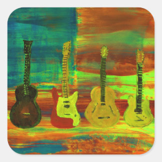 Americana Music Vierkante Sticker