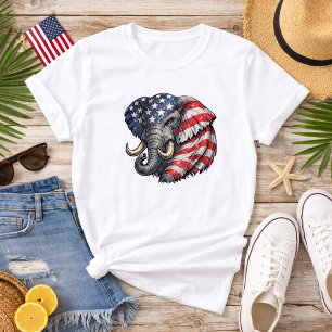 Americana Olifant Vlag T-shirt