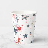 Americana Onafhankelijkheidsdag 4 juli Papieren Bekers (Links)