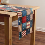 Americana Patchwork Afbeelding Medium Tafelloper (Voorbeeld)