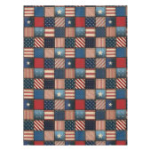 Americana Patchwork Afbeelding Tafelkleed (Voorkant)