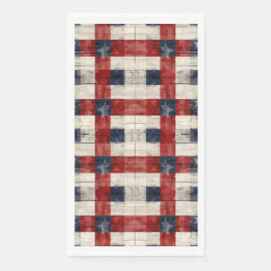 Americana Rood Wit Blauw Gast Handdoeken Servet