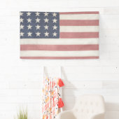 Americana rustieke Amerikaanse vlag Spandoek (Insitu)