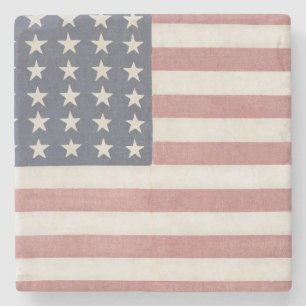 Americana rustieke Amerikaanse vlag Stenen Onderzetter