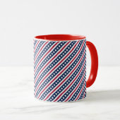 Americana stars et rayures tasse (Devant droit)
