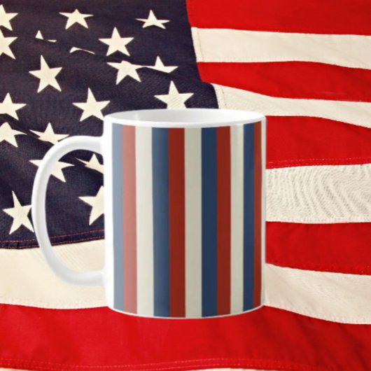 Americana Stripes - klassieke patriottische Mok