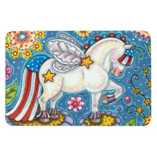 AMERICANA WHIMSYNICKER PATRIOTICA PONY Cute Fantas Magneet