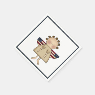 Americana White Paper Napkins Servetten