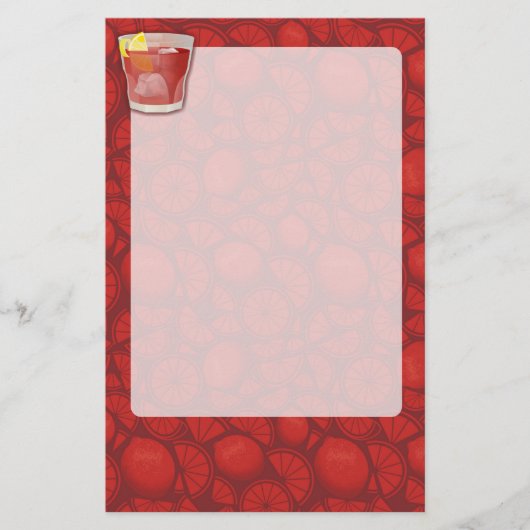 Americano-cocktail Briefpapier (Voorkant)