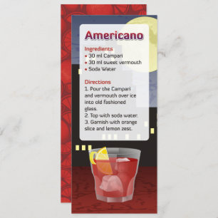 Americano Cocktail Recept Uitnodiging