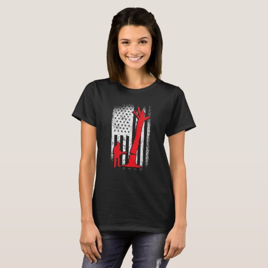 Americans Tree Cutter T-shirt (Voorkant volledig)