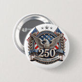 America's 250 Anniversary    Ronde Button 5,7 Cm (Voorkant /achterkant)