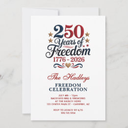 America's 250 Year Anniversary Family Kaart