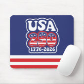 America's 250th Birthday - Groovy USA 250 Muismat (Met muis)