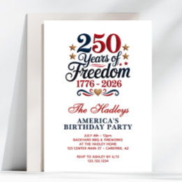 America's 250th Birthday Party Kaart