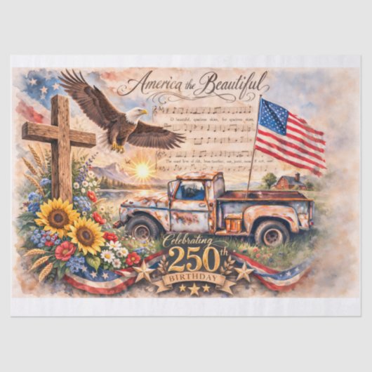America's 250th Birthday Tissuepapier (Voorkant)