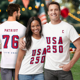 America's 250th USA 250 Event Name Party Jersey T-shirt