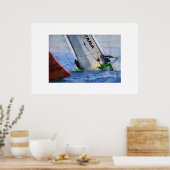 america's cup zeilen, zeilboot, zeilboot race poster (Keuken)
