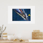 america's cup zeilen, zeilboot, zeilboot race poster (Keuken)