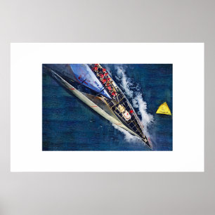 america's cup zeilen, zeilboot, zeilboot race poster