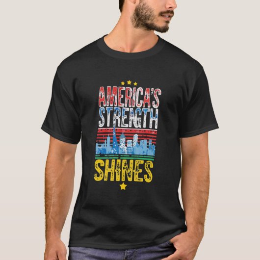 "America's Strength Shines" T-shirt (Voorkant)