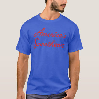 Americas Sweetheart Look Retro USA Charm T-shirt
