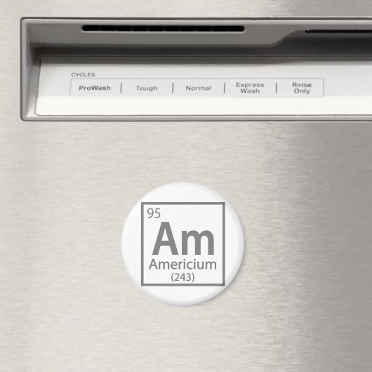 Americium - American Science Periodic Table Magneet (Insitu (Vaatwasser))