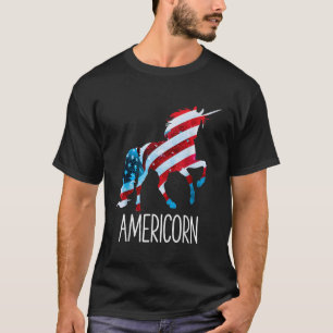 americorn eenhoorn 4 juli T shirt mericorn Meer