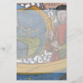 Amerigo Vespucci Explorer sur une carte des Amériq (Devant)