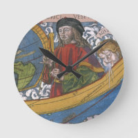 Amerigo Vespucci Ontdekkingsreiziger op een kaart