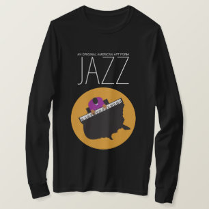AmeriJazz Basic BLK T-shirt met lange mouwen