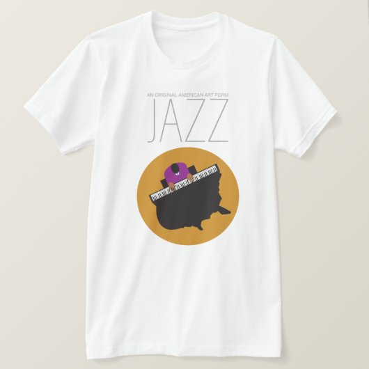 AmeriJazz Bella+Canvas Jersey T-shirt à manches co (Design devant)