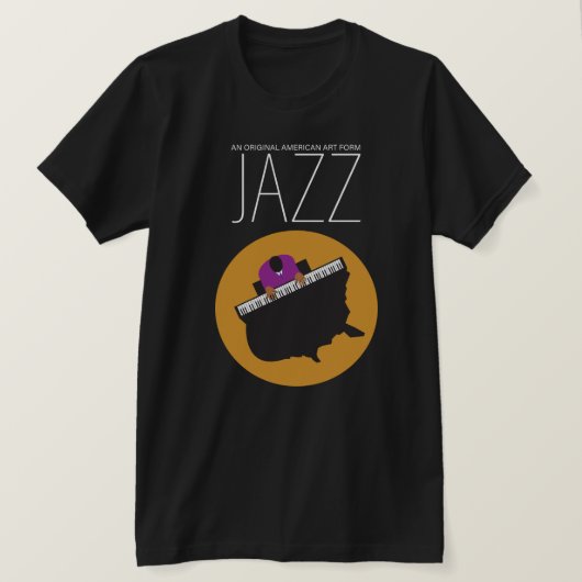 AmeriJazz Bella+Canvas Jersey T-shirt à manches co (Design devant)