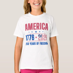 AMERIKA 1776 2026 250 jaar vrijheid T-shirt