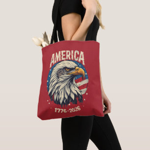 Amerika 1776 2026 Steenarend Patriottische Vlag va Draagtas
